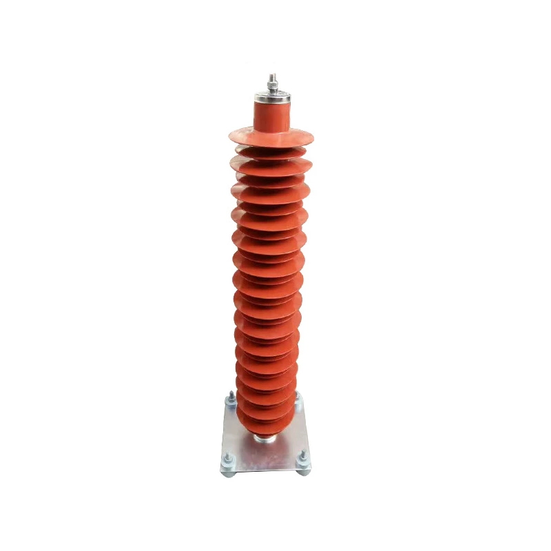 35kv Outdoor Iron Tower Zinc Oxide Arrester Hy5wz Type Arrester Z Type Outdoor Silicone Rubber Zinc Oxide Arrester